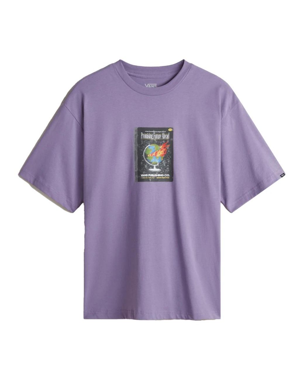 Vans Tops ,Paars ,Katoen Paperback Writer Korte Mouw T-Shirt in het Purple voor heren