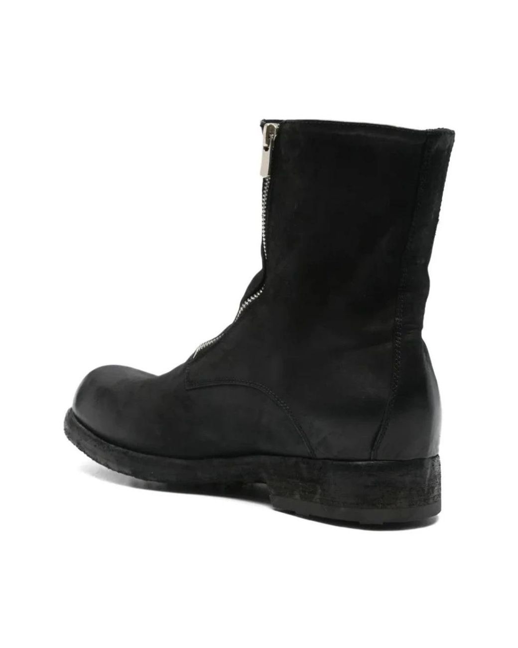 Officine Creative Black Ankle Boots for men