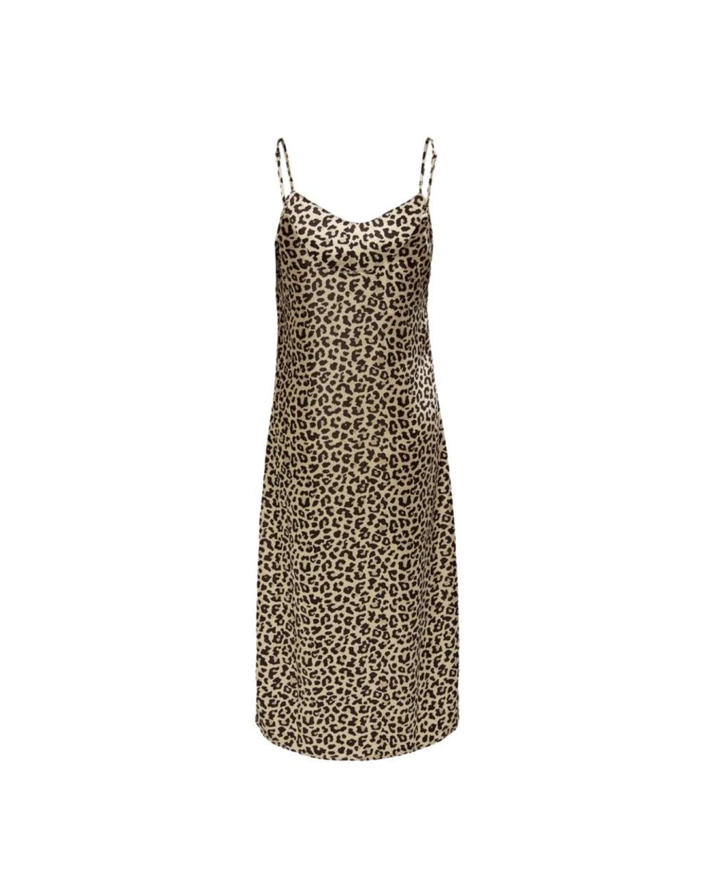 Midi Dresses ONLY de color Natural