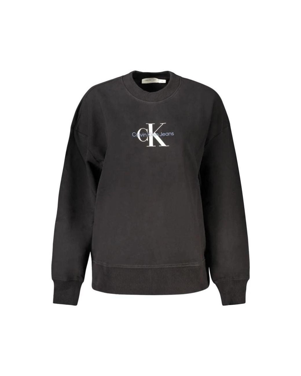 Calvin Klein Black Schwarzer baumwollpullover