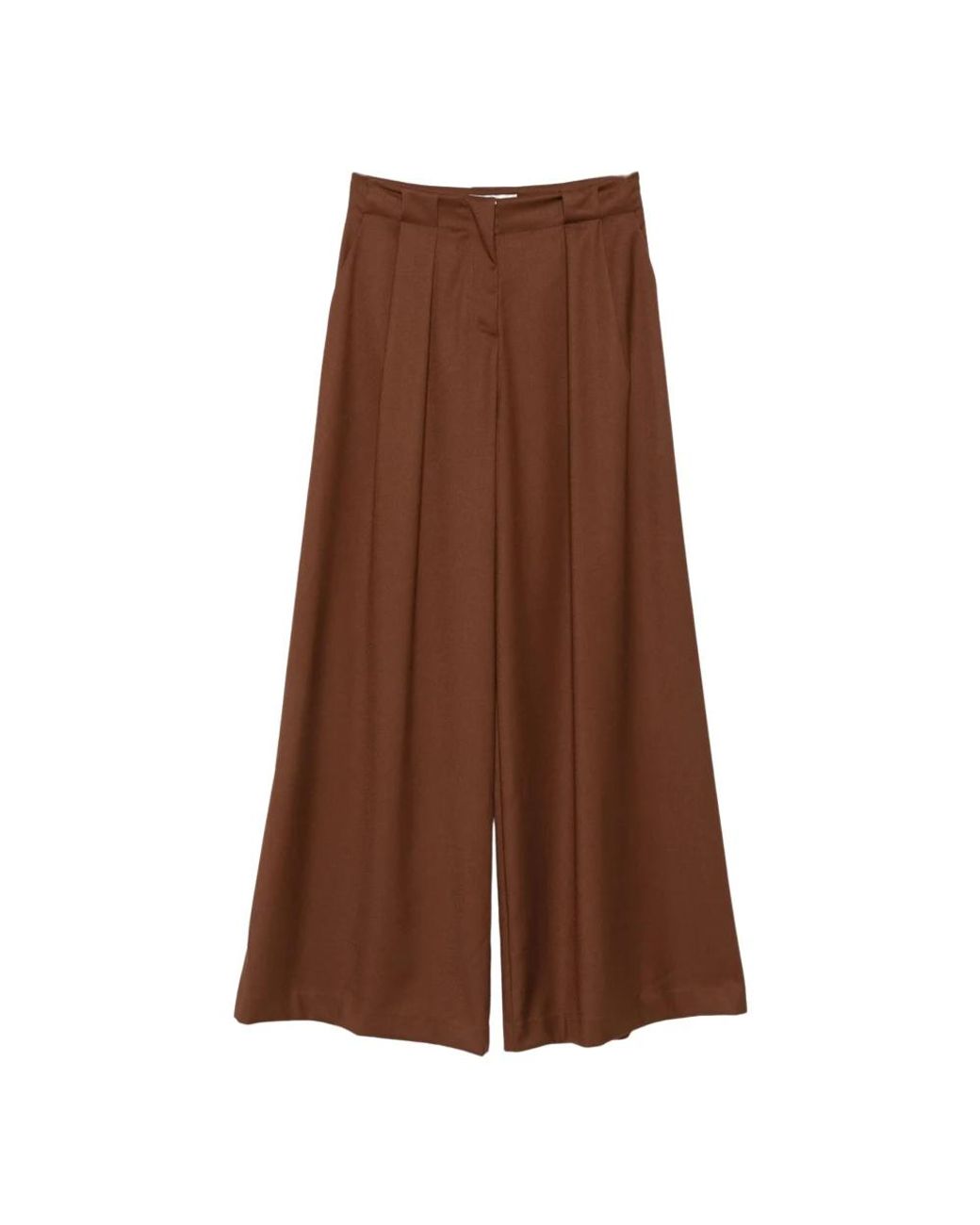 Ermanno Scervino Brown Wide Trousers