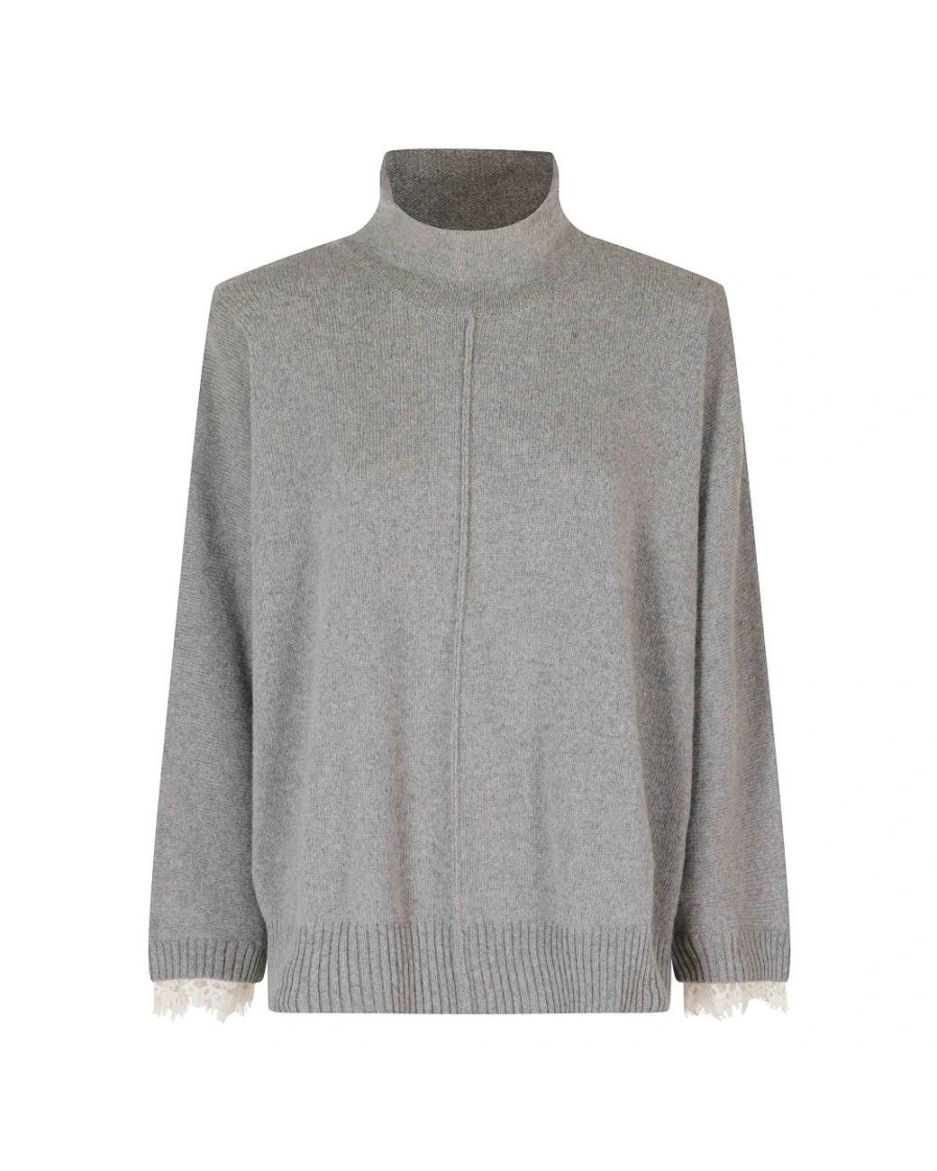 Alberta Ferretti Gray Cashmere Knitwear