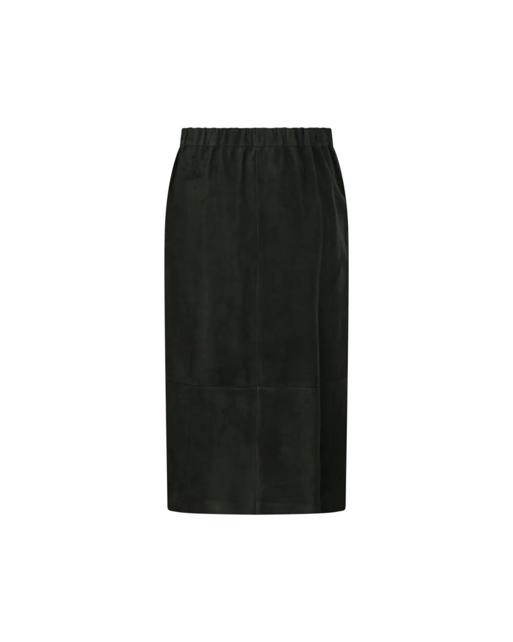 Max Mara Black Leather Skirts