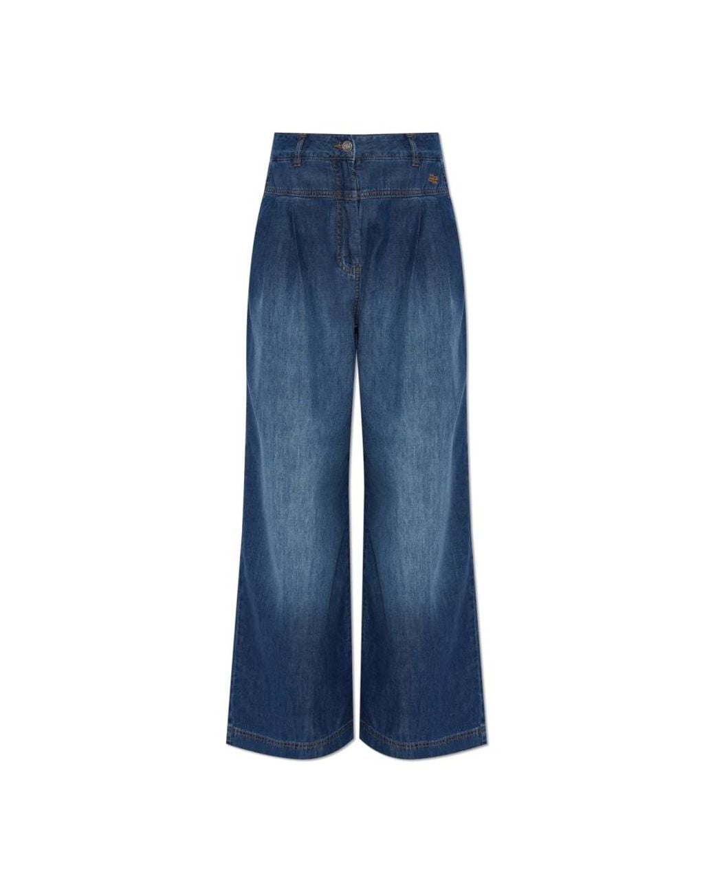 Munthe Jeans ,Blauw ,Wide Jeans in het Blue