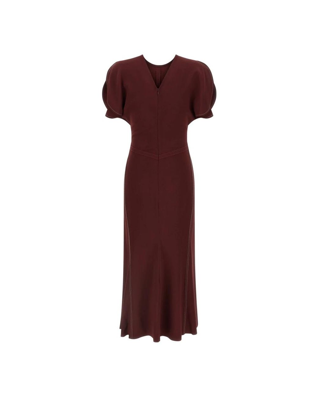 Victoria Beckham Red Midi Dresses