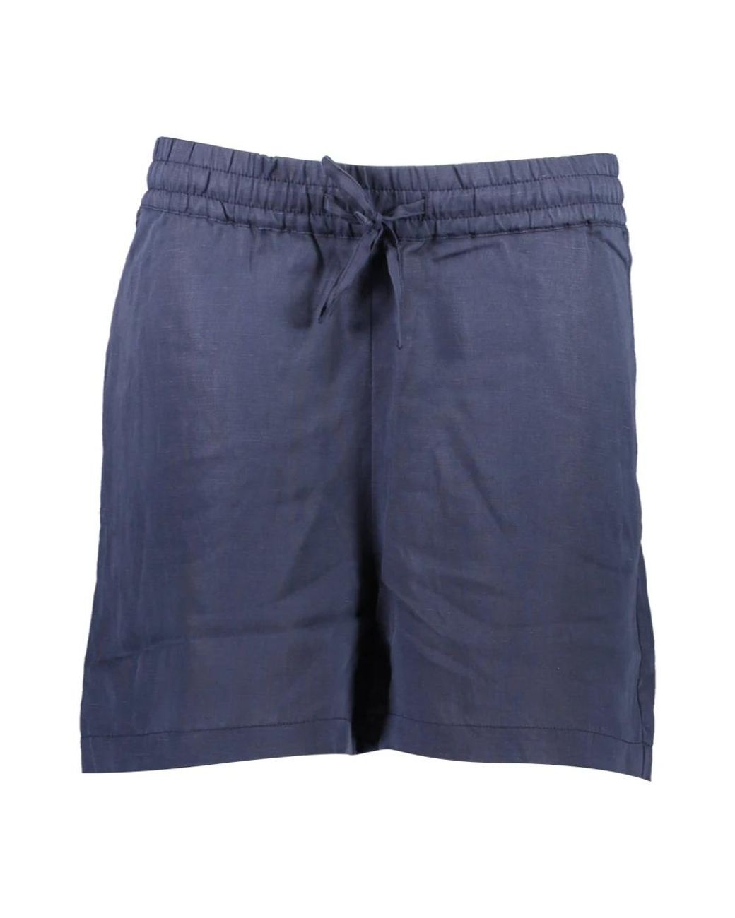 North Sails Korte Broeken ,Blauw ,Linnen Drawstring Shorts in het Blue voor heren