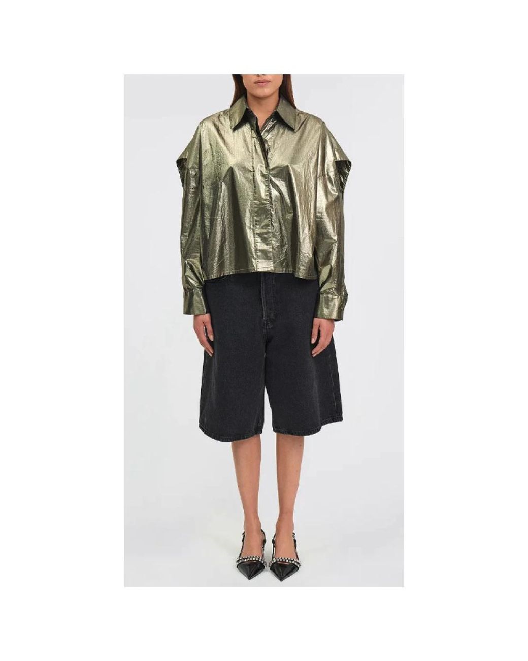 Mes Demoiselles Black Casual Shirts
