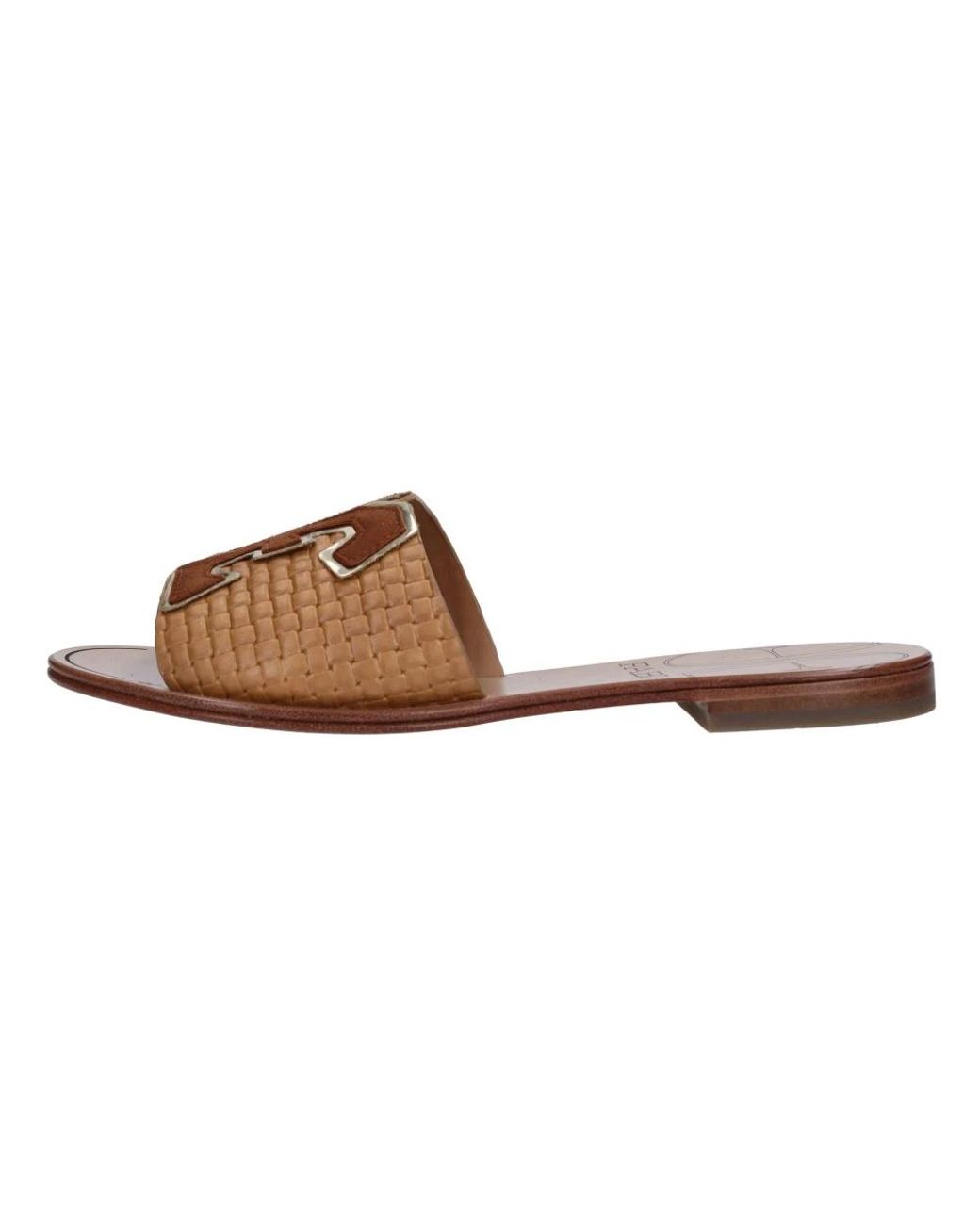 Fabi Schoenen ,Bruin ,Leer Sandalen in het Brown