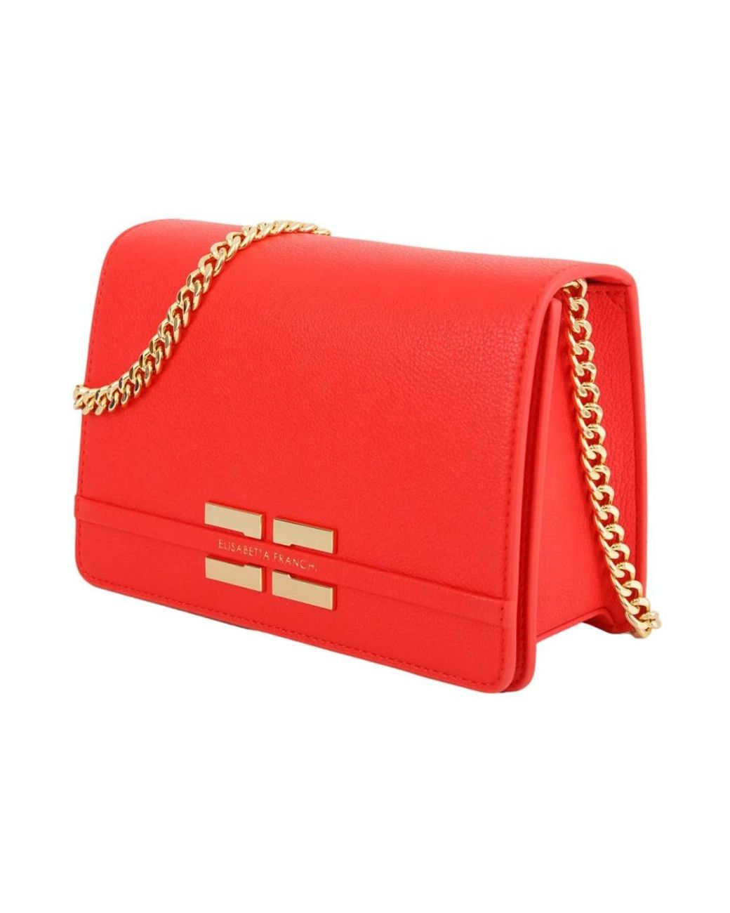 Elisabetta Franchi Red Cross Body Bags