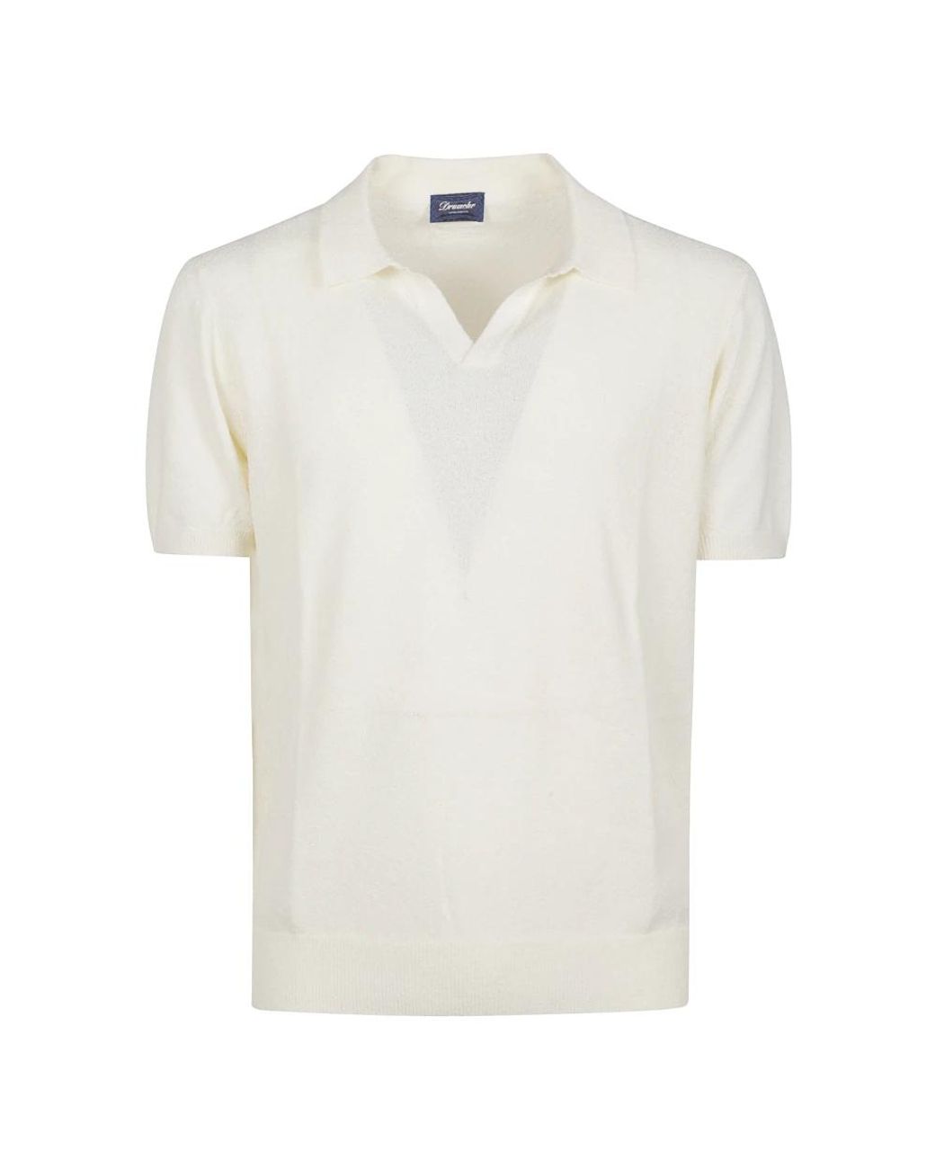 Drumohr Tops ,Wit T-Shirts En Polo's Wit in het White voor heren