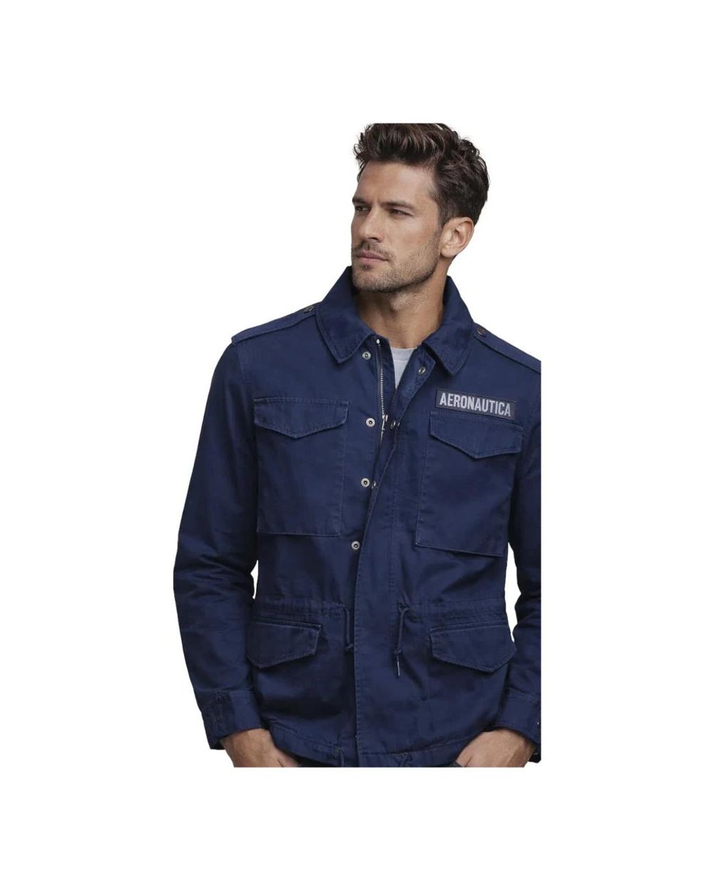 Aeronautica Militare Blue Light Jackets for men