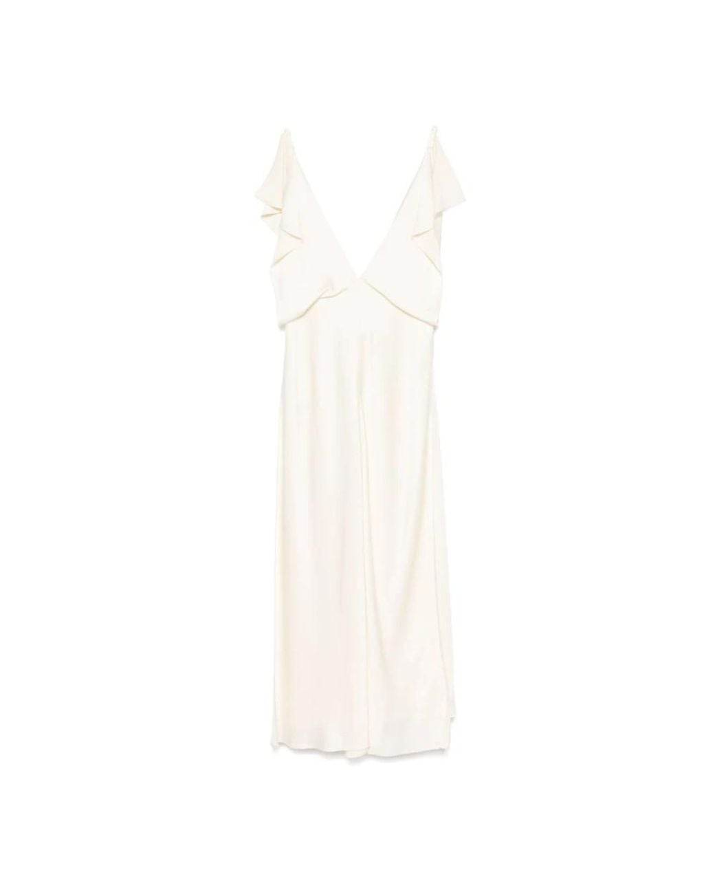 Jil Sander Kleedjes ,Elegante Zwarte Jurk in het White