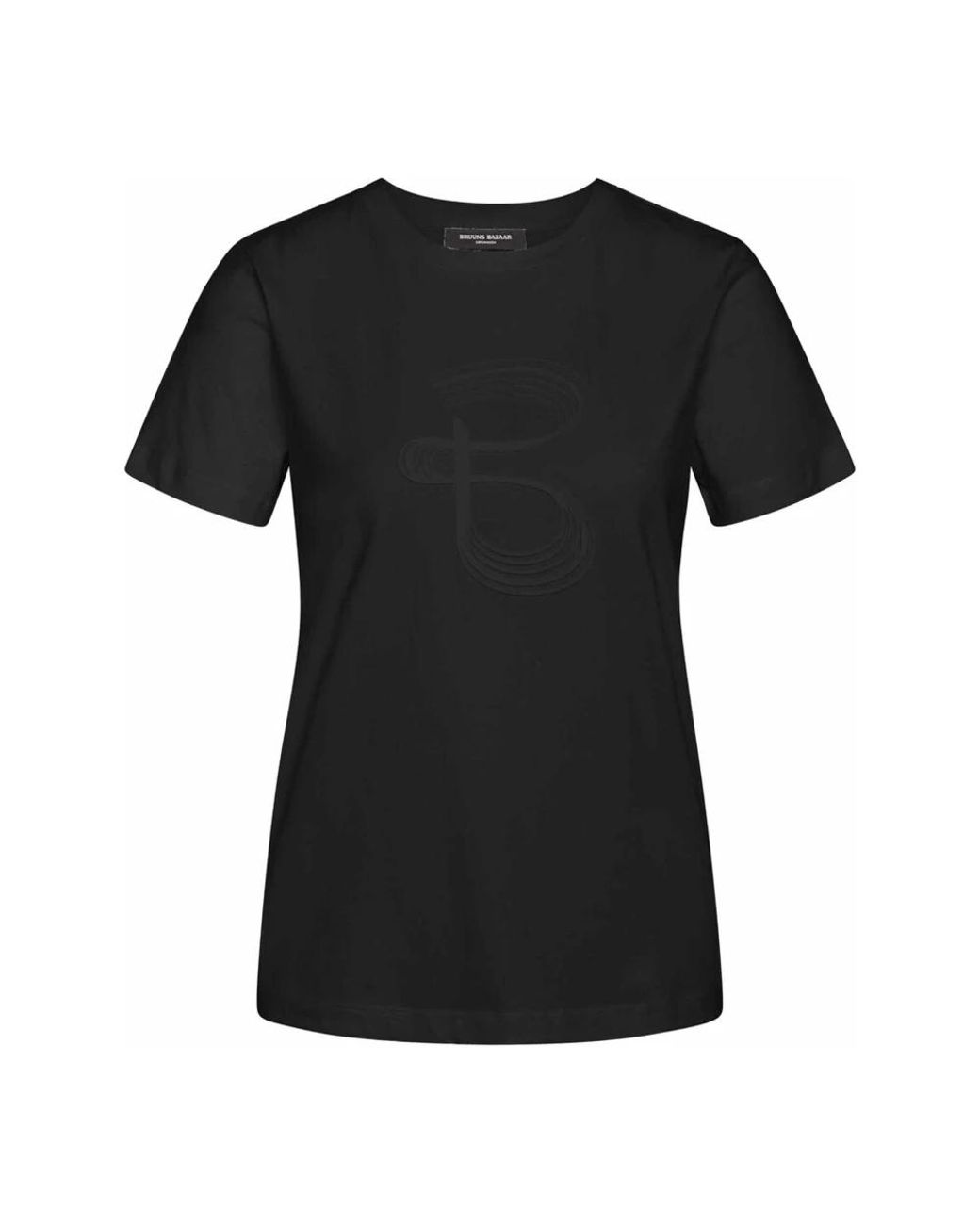 T-Shirts Bruuns Bazaar de color Black