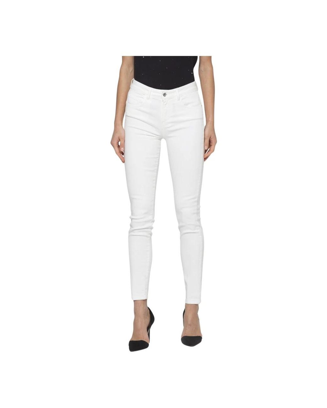 Kocca Jeans ,Denim Malik 60725 in het White