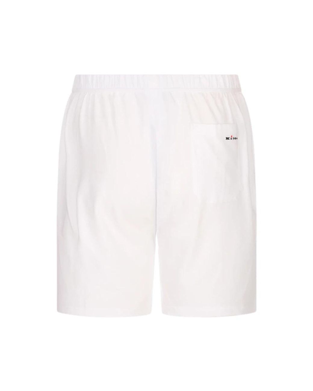 Kiton White Casual Shorts for men