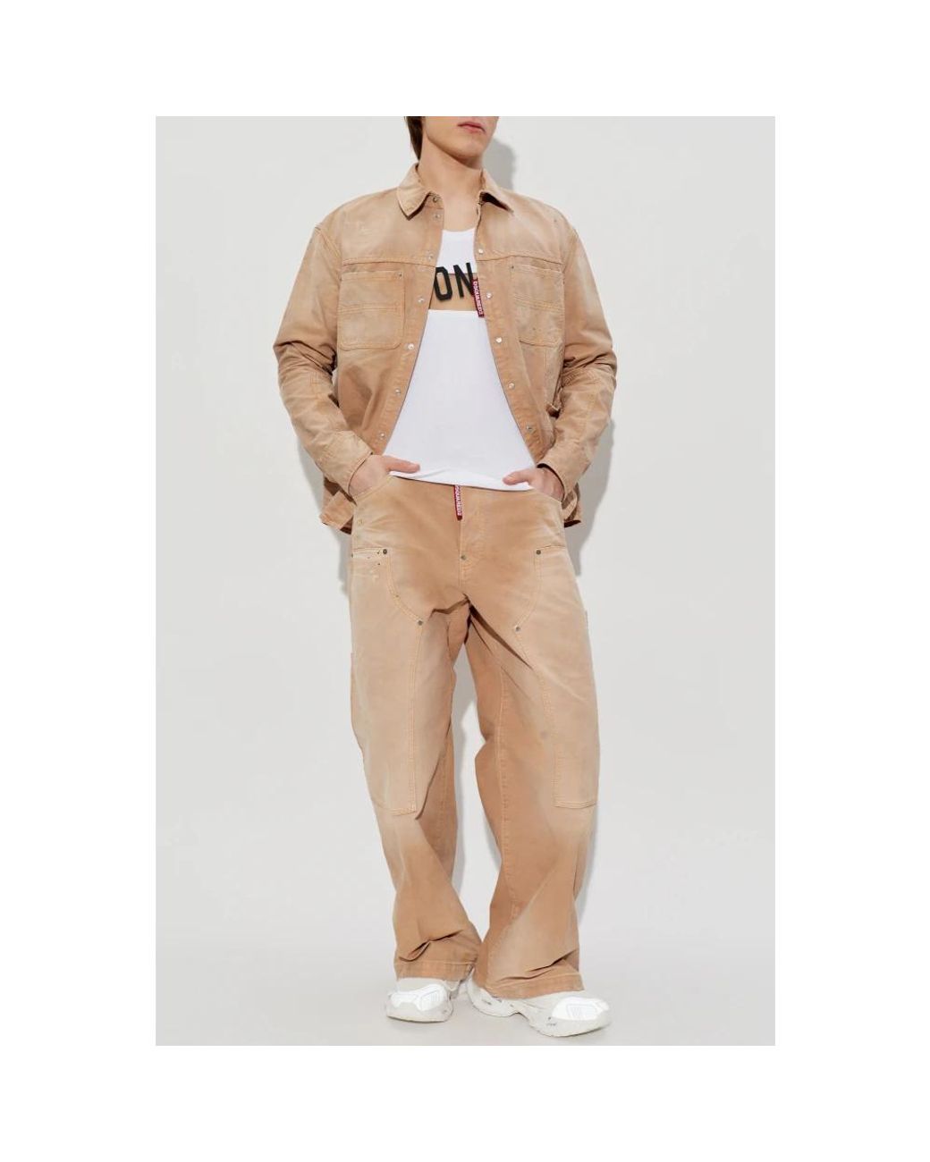 Wide Trousers DSquared² de hombre de color Natural