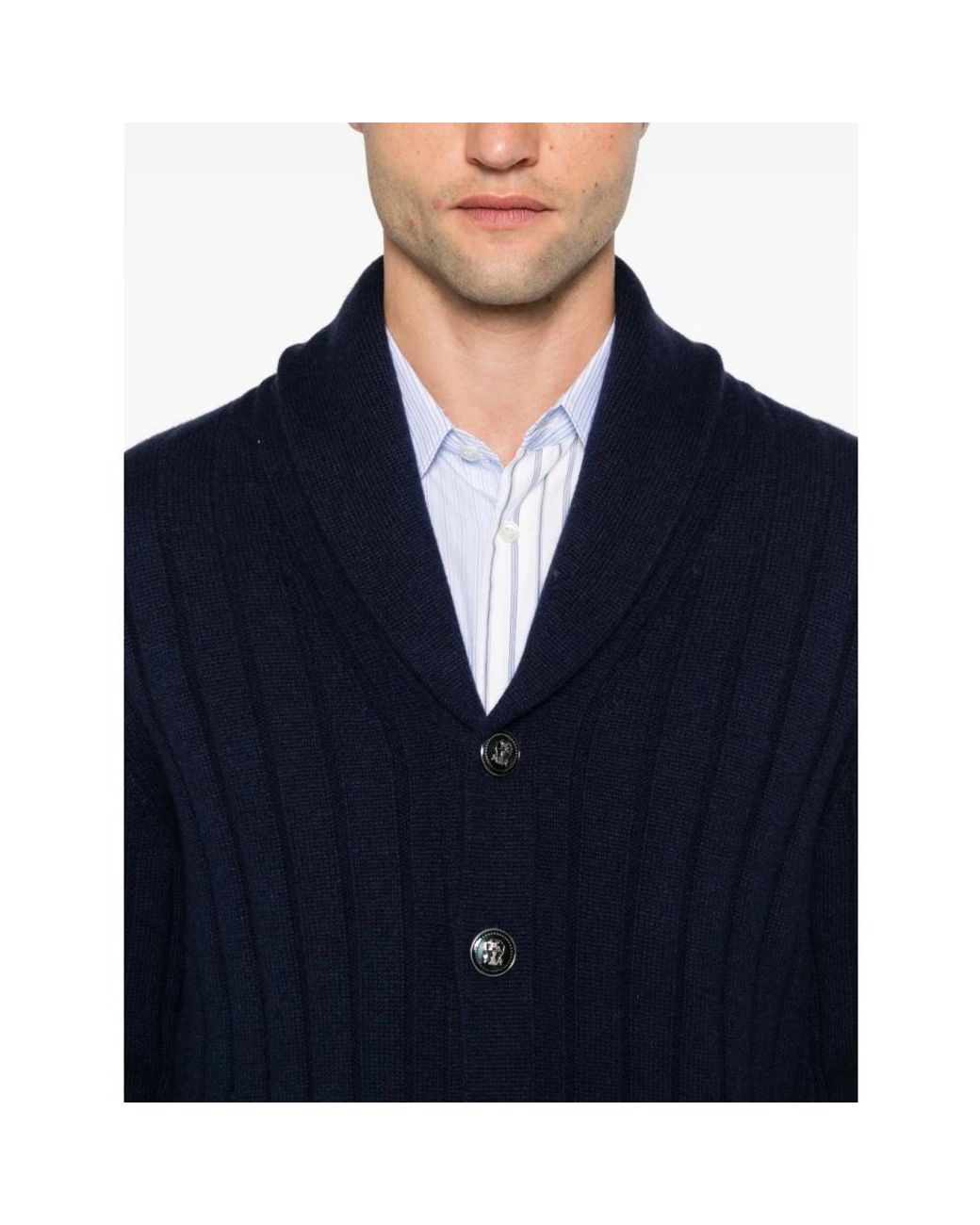 Cardigans Brunello Cucinelli de hombre de color Blue
