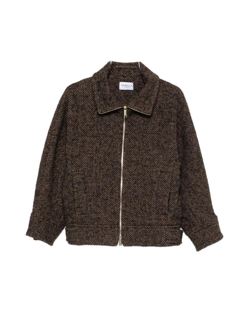 Marella Brown Tweed Jackets