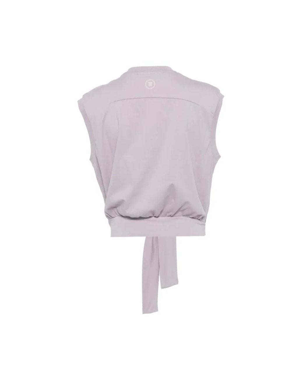 Tela Purple Sleeveless Tops