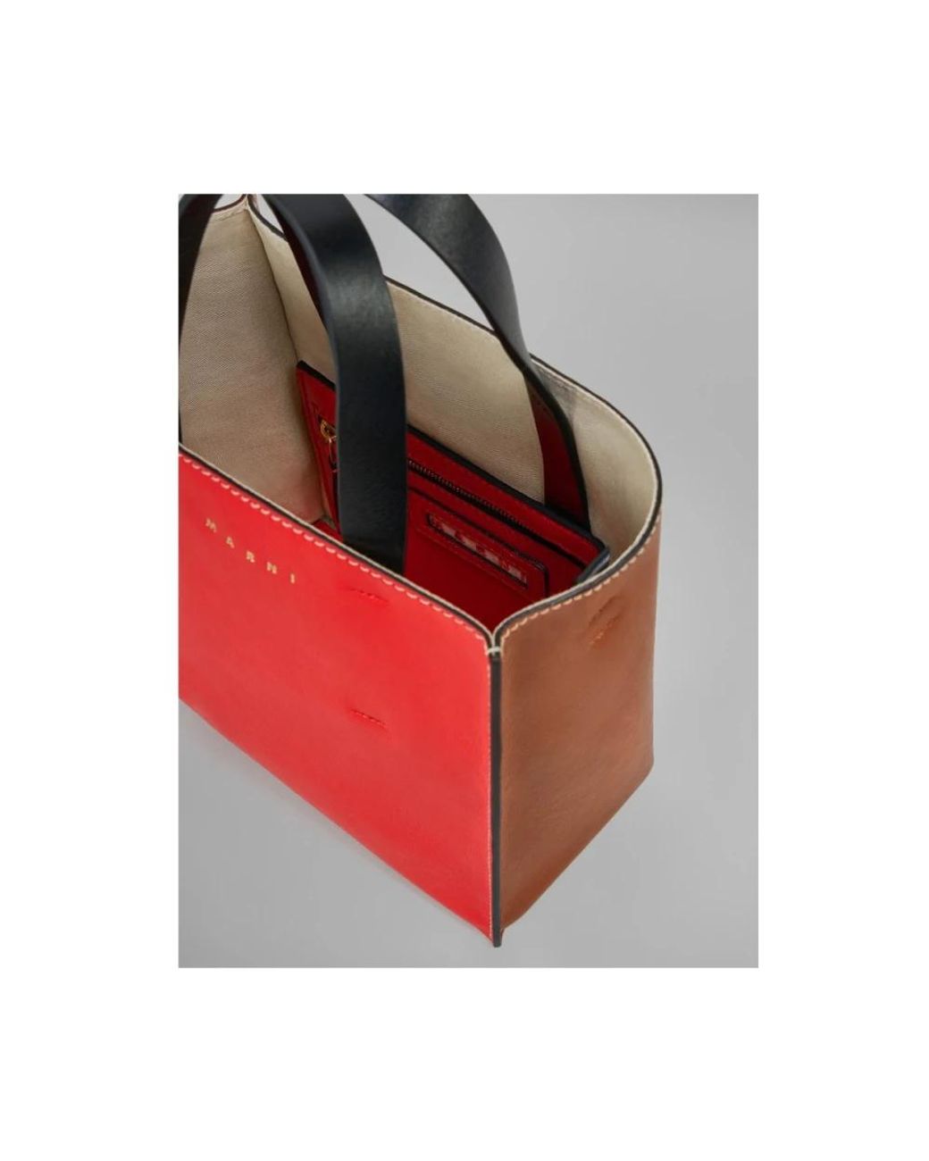 Marni Red Shopping Bags