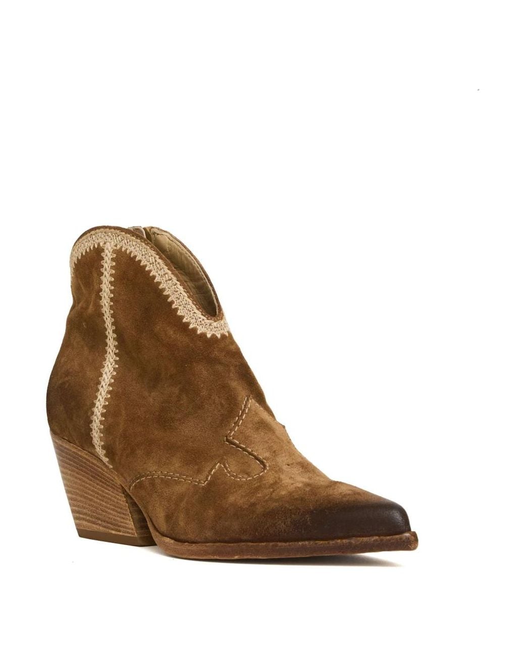 Elena Iachi Brown Cowboy Boots