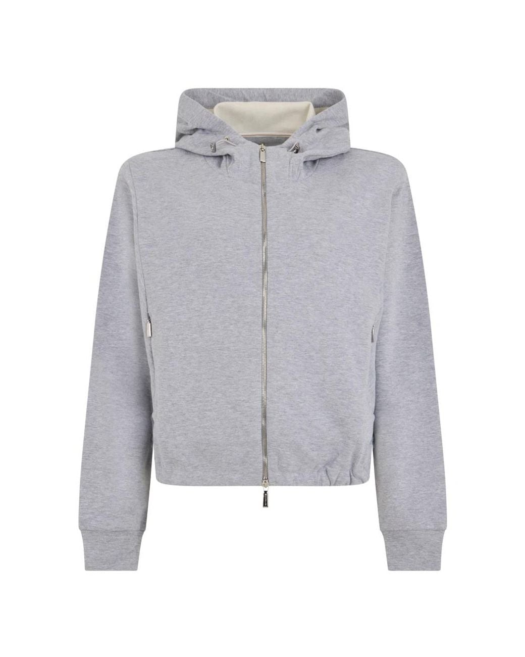 Moorer Gray Zip-Throughs