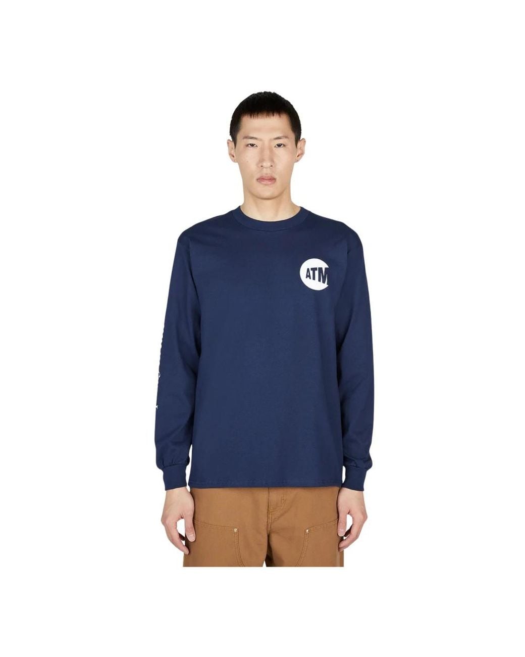 DTF.NYC Blue Long Sleeve T-Shirts for men