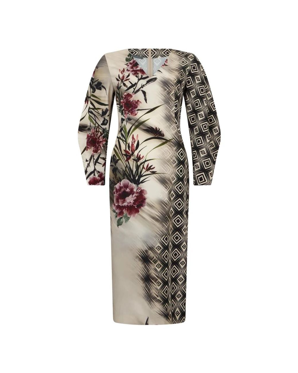 Midi Dresses Alberta Ferretti de color Gray