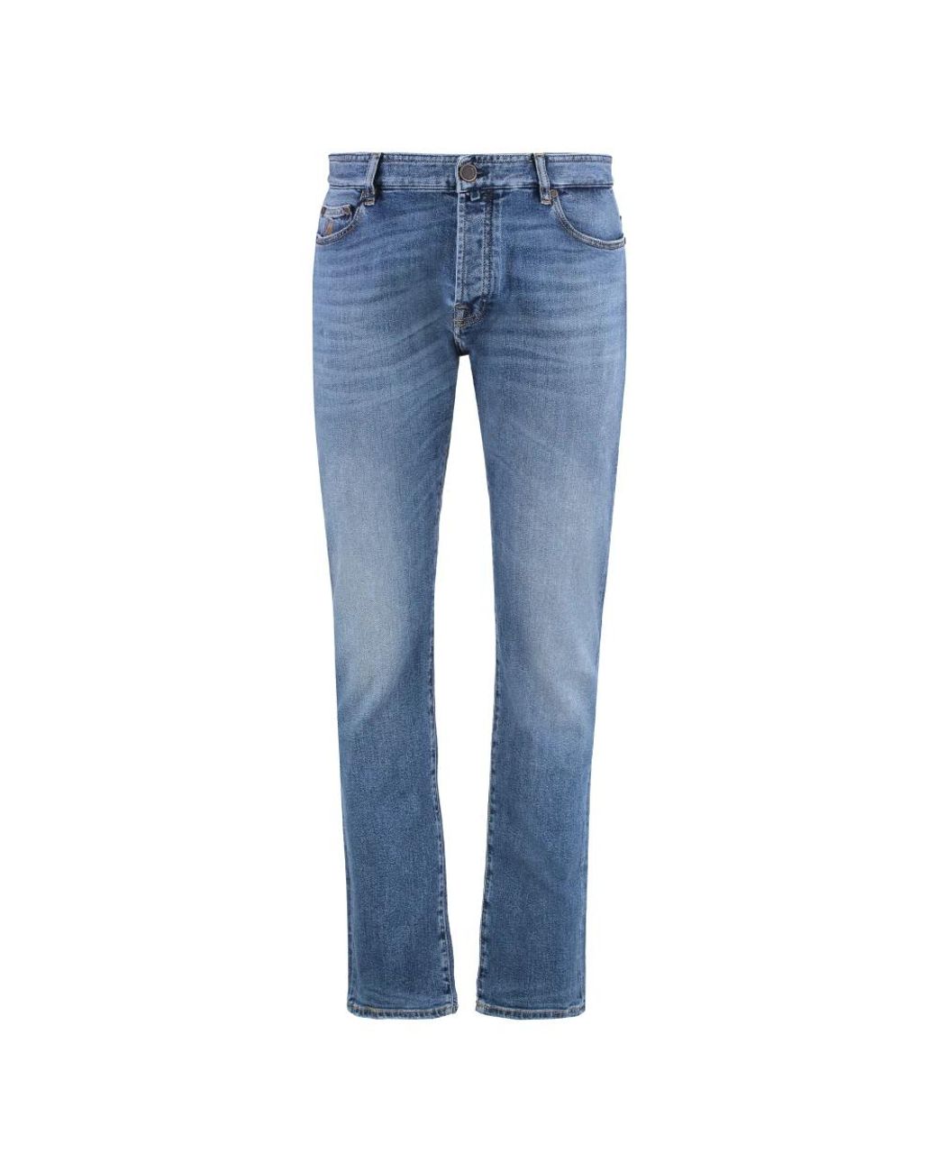 Moorer Blue Slim Fit Jeans for men