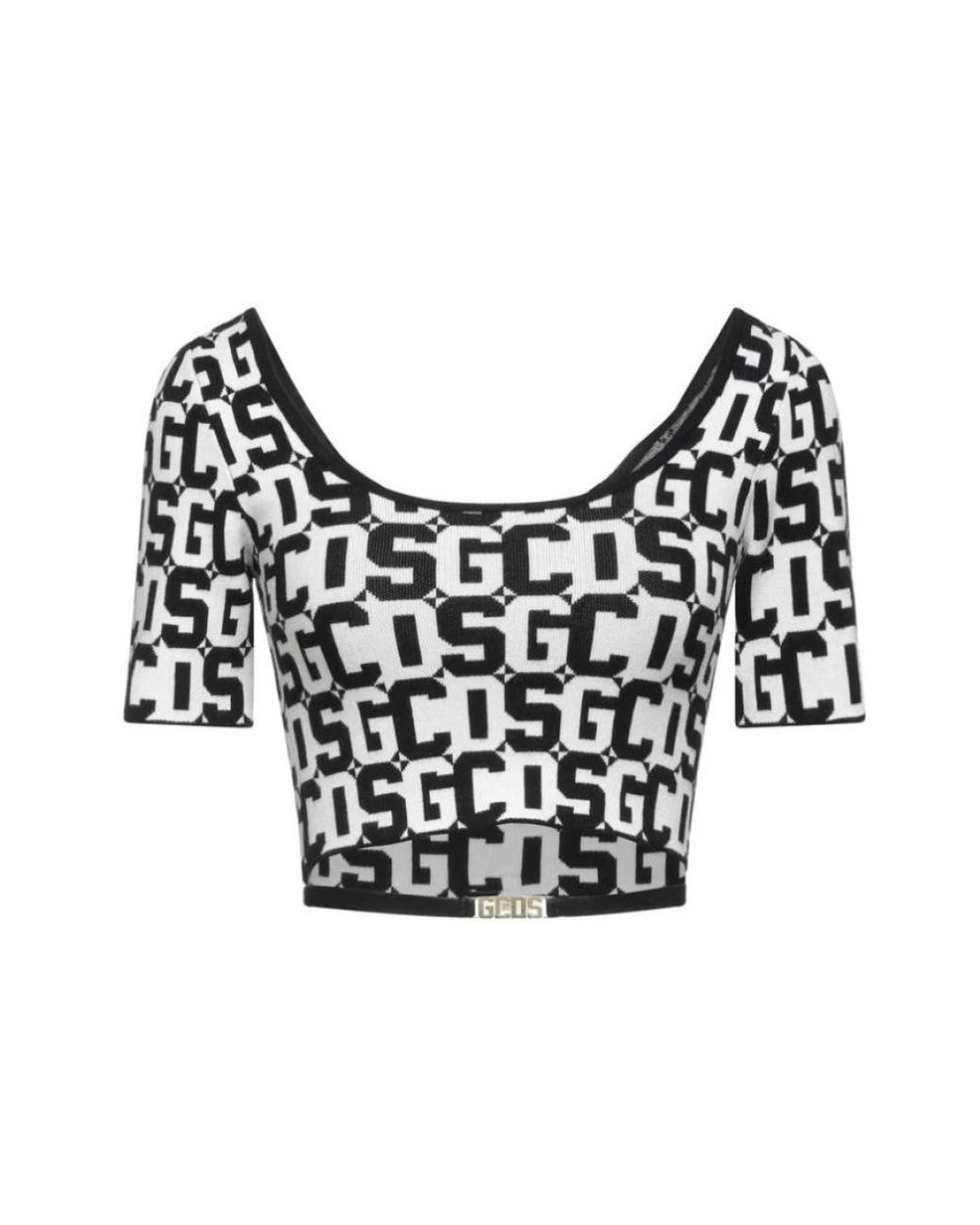 Gcds Black Round-Neck Knitwear