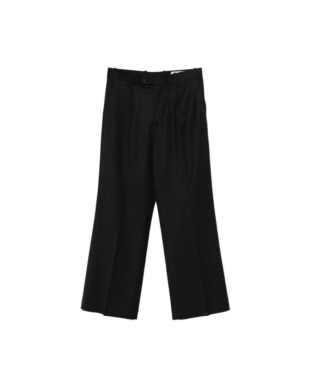 TONYWACK Black Wide Trousers for men