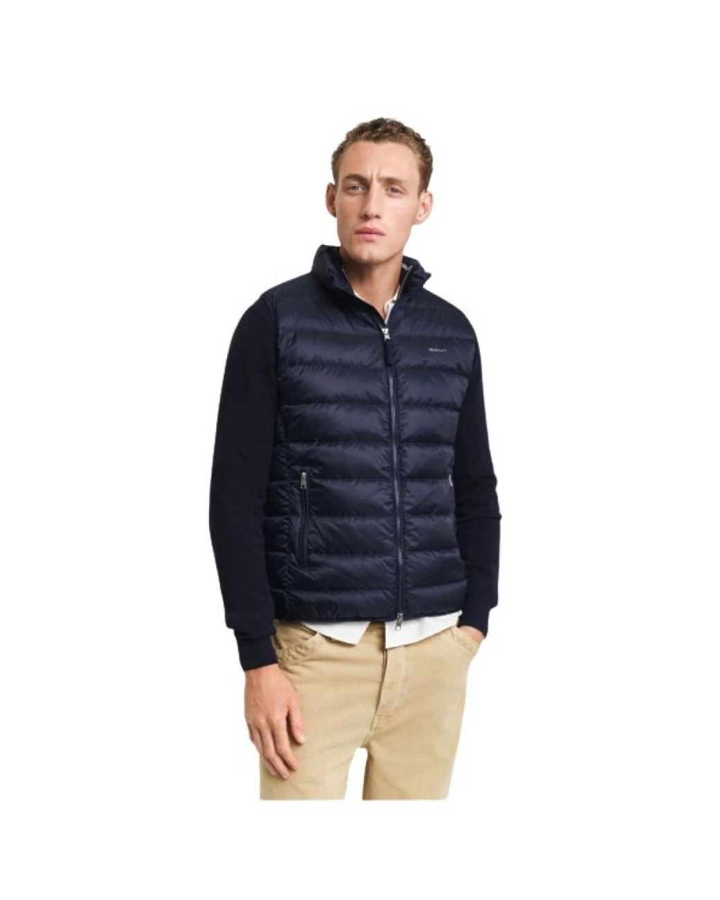 Gant Jassen ,Blauw ,Polyester Mouwloze Donsbodywarmer in het Blue voor heren