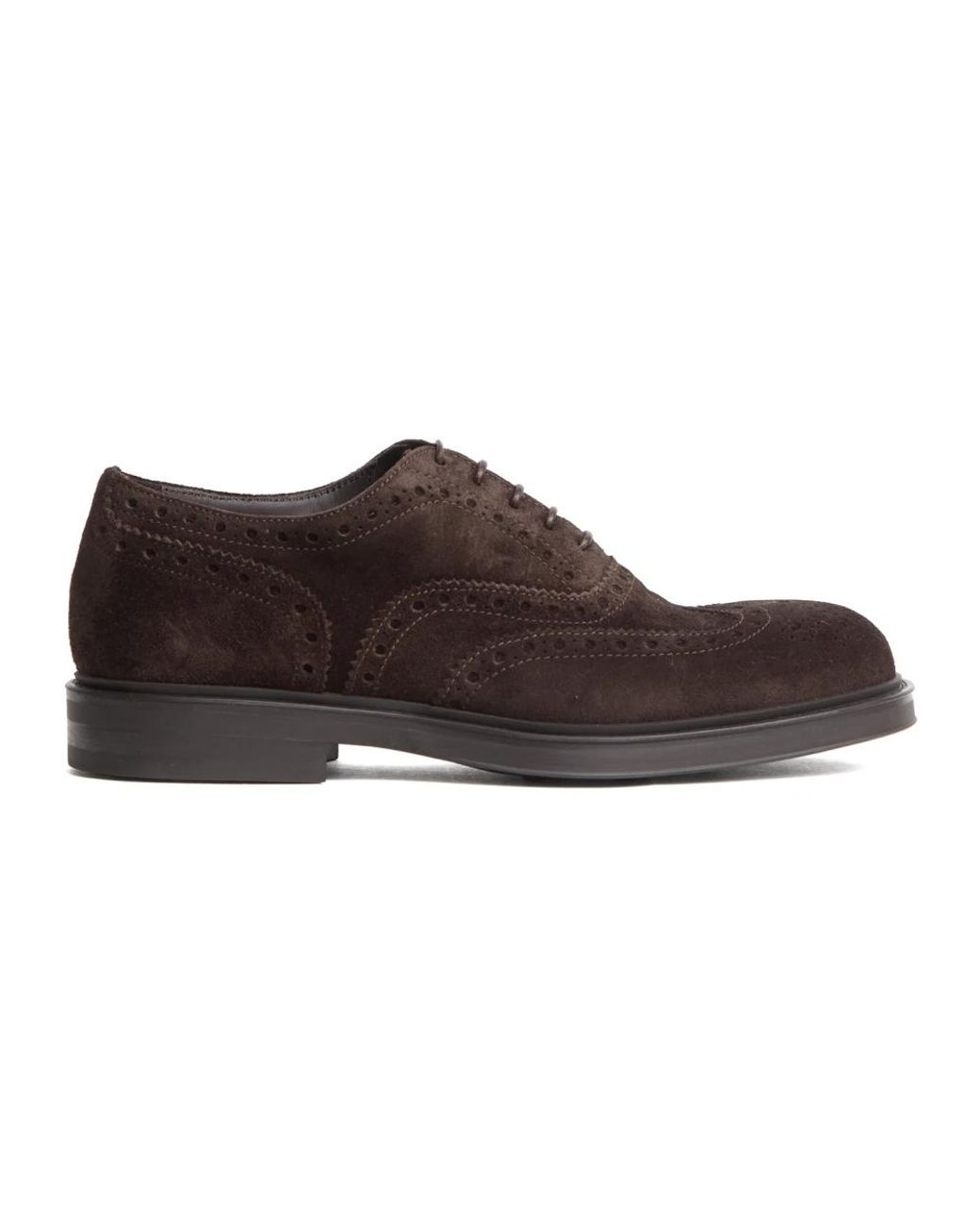 Green George Brown Laced Shoes for men