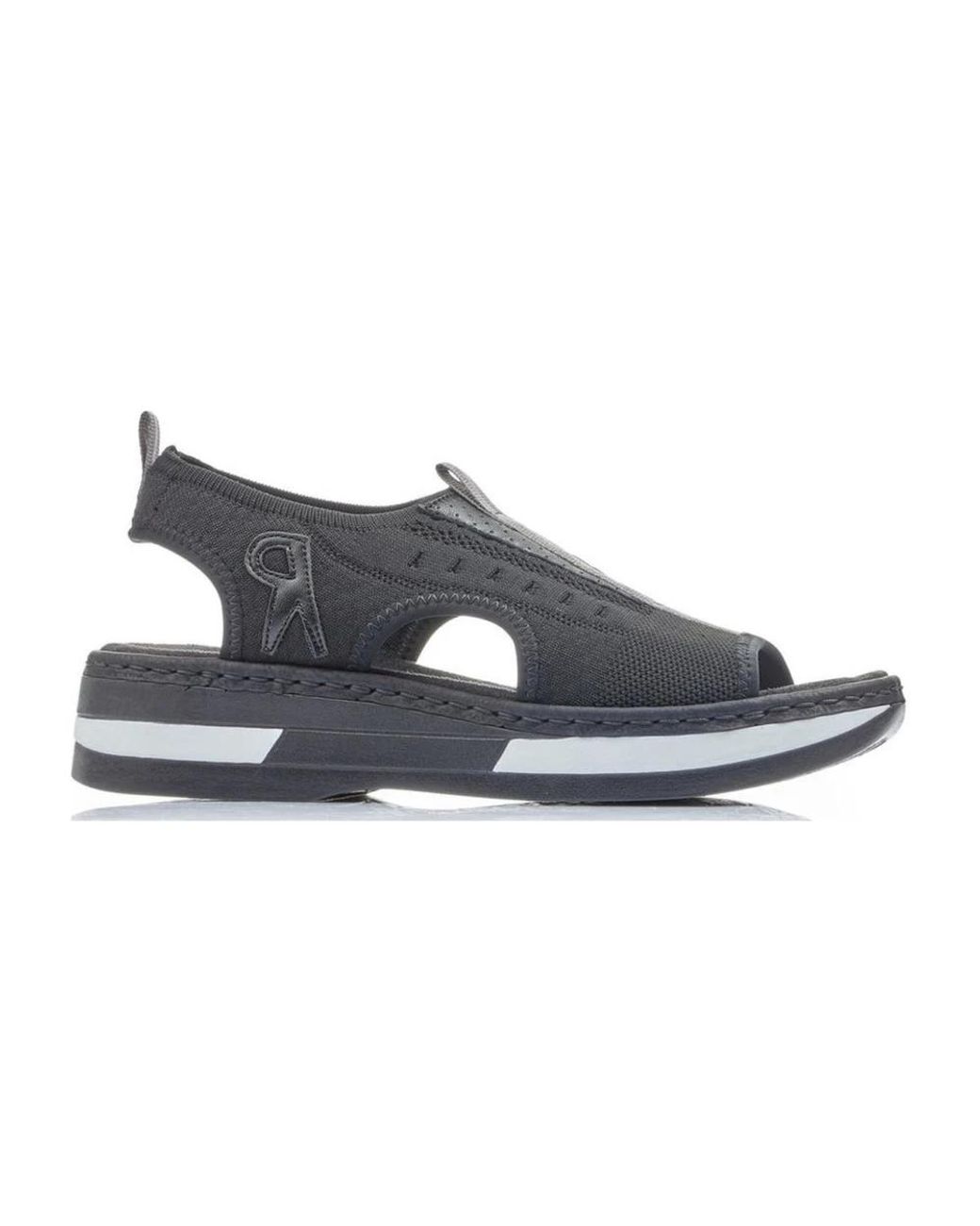 Rieker Blue Flat Sandals