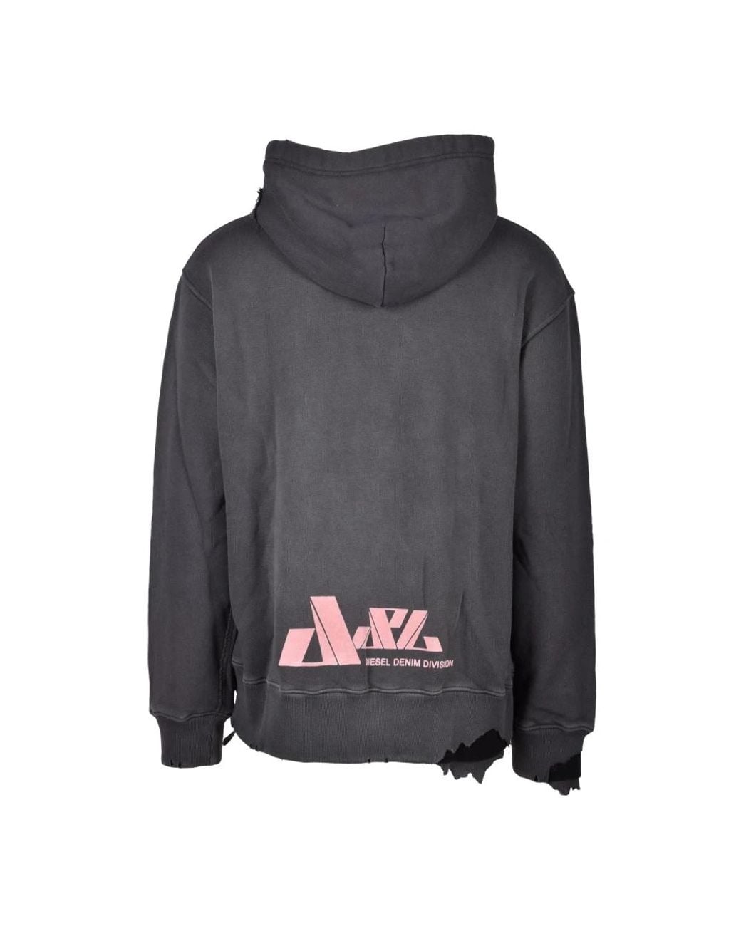 DIESEL Gray Hoodies for men