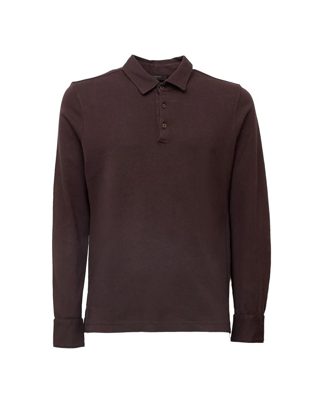 Zanone Brown Polo Shirts for men