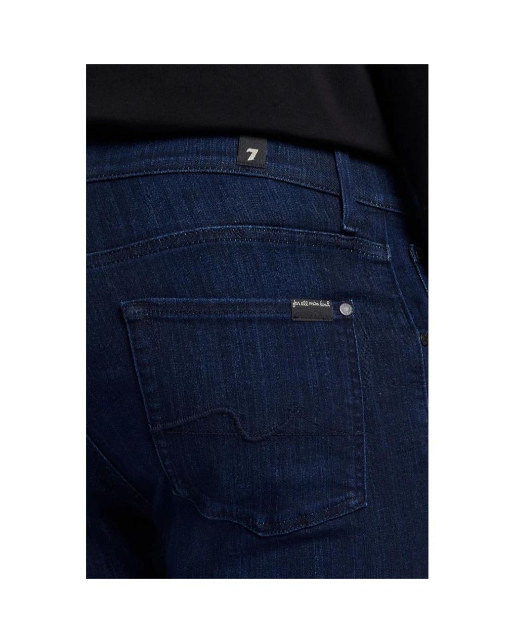 7 For All Mankind Blue Skinny Fit Jeans for men