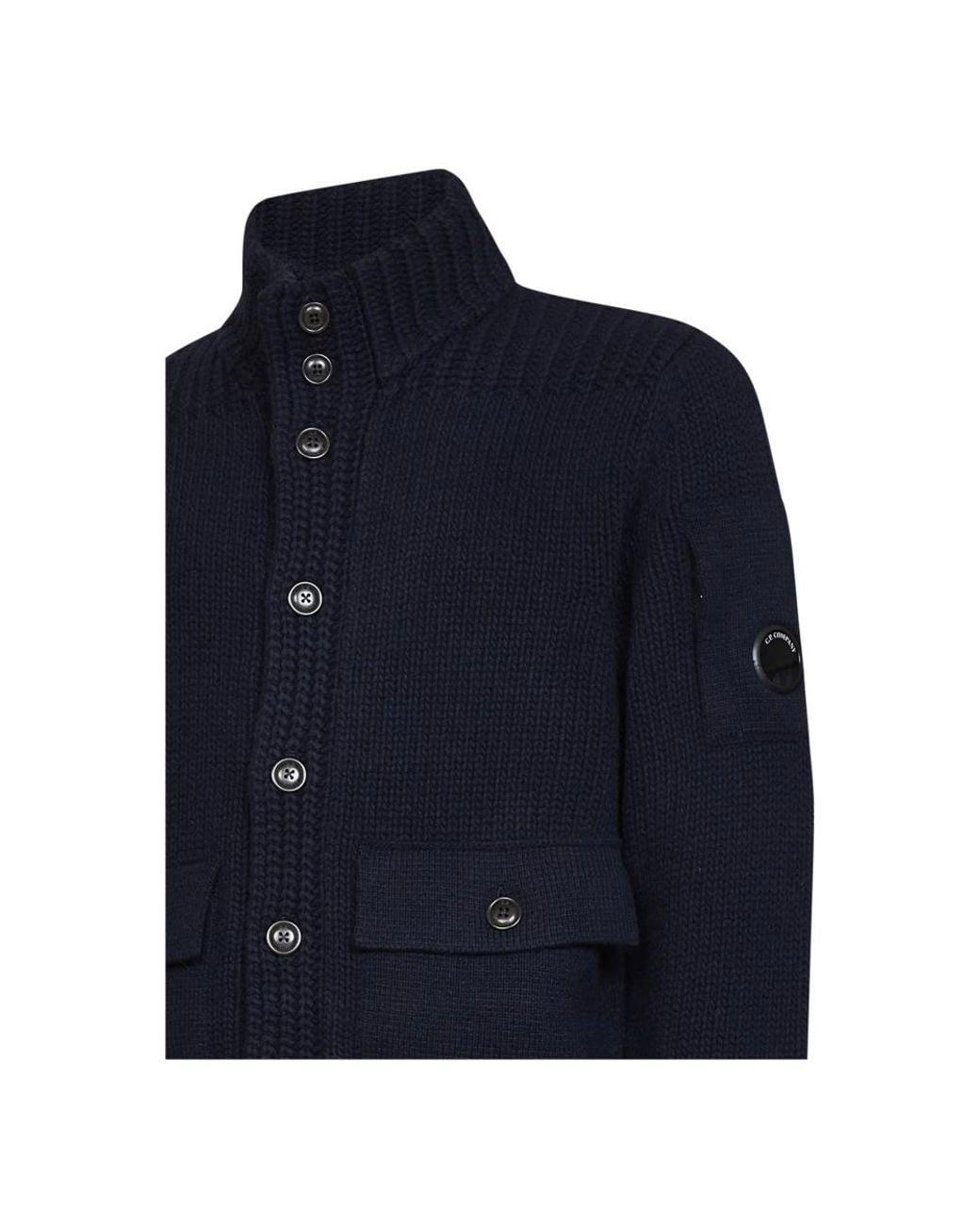 C P Company Blue Cardigans for men