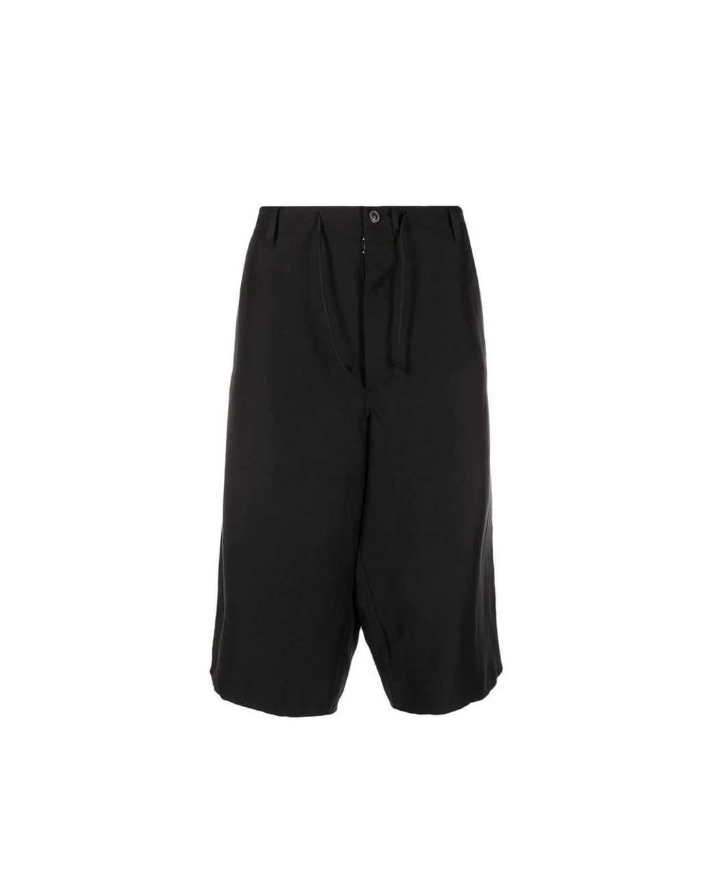 Maison Margiela Black Blend Linen Bermuda Shorts for men