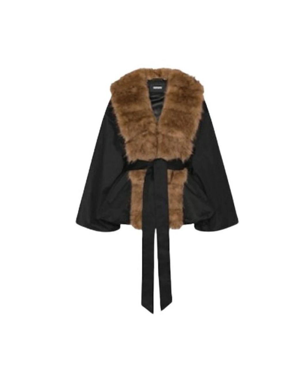 ROTATE BIRGER CHRISTENSEN Black Faux Fur & Shearling Jackets