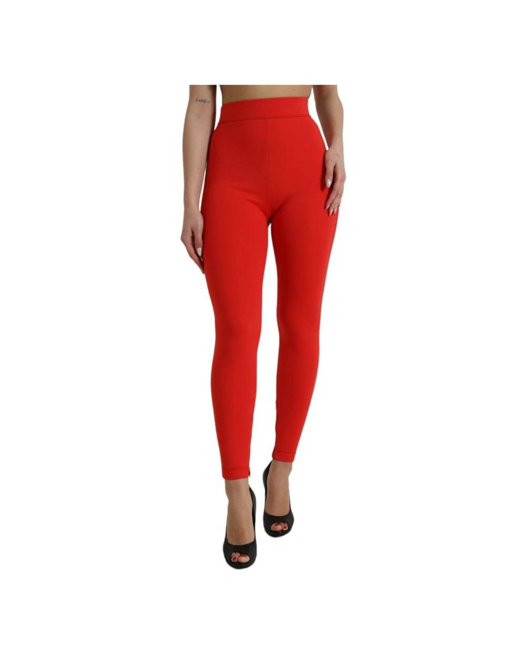 Dolce & Gabbana Red Leggings