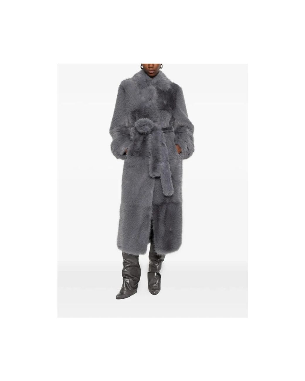 Belted Coats Stand Studio en coloris Gray