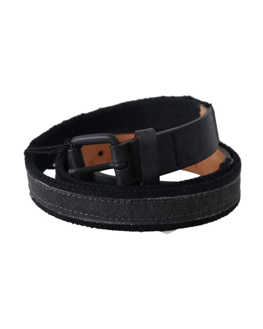 Ermanno Scervino Black Schwarzer Ledergürtel Mit Logo