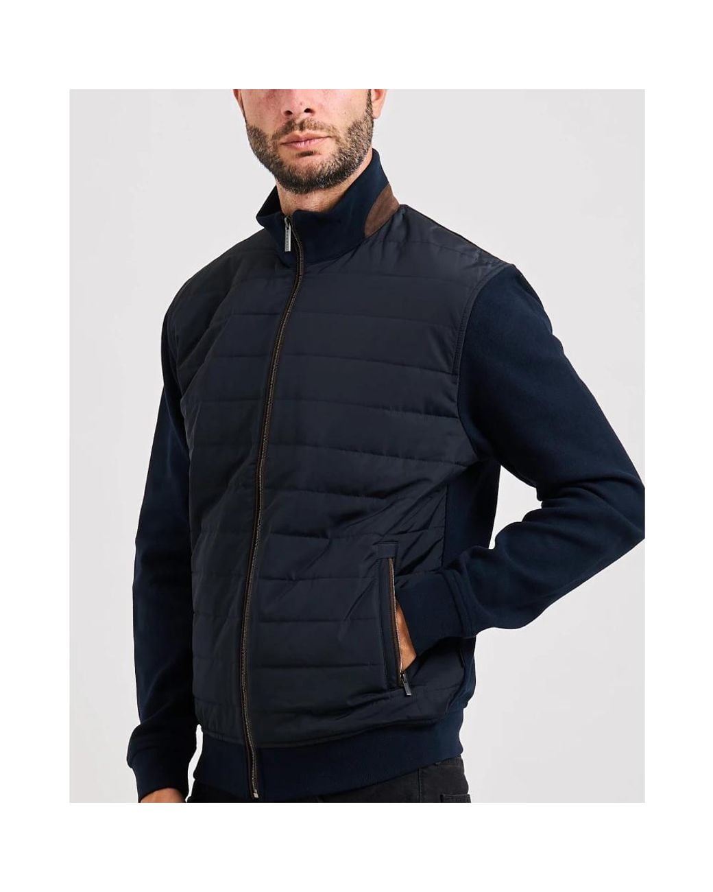 Bugatti Blue Winter Jackets for men