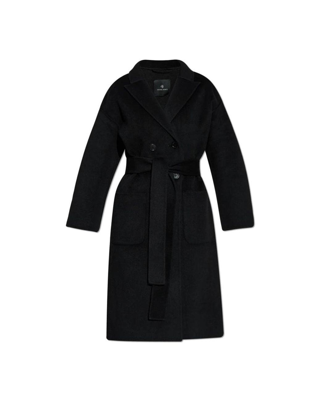 Anine Bing Black Double-Breasted Coats