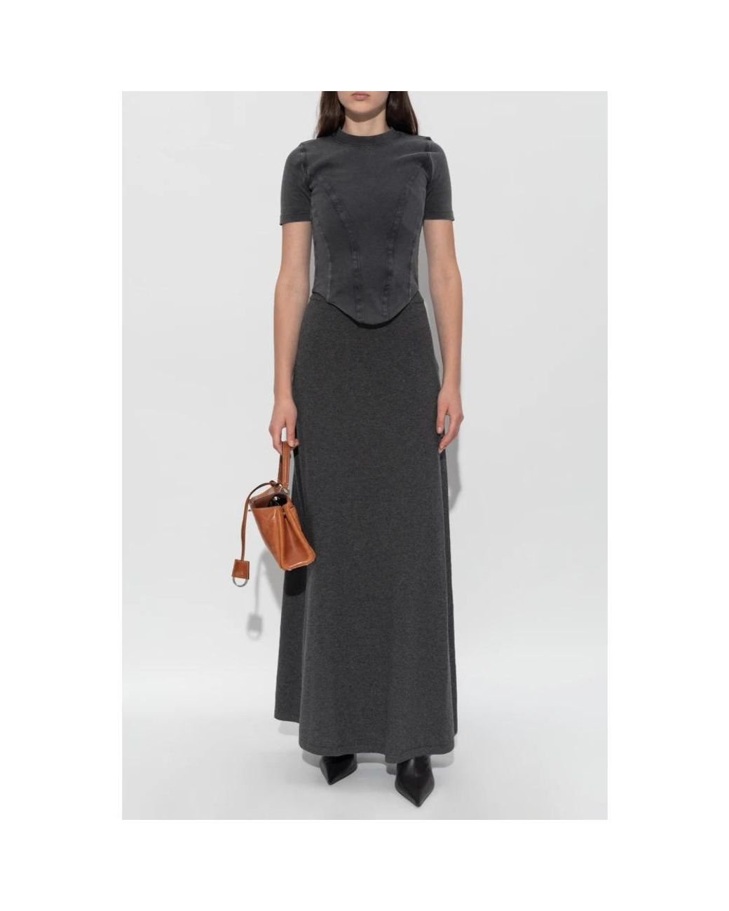 Balenciaga Black Maxi Skirts