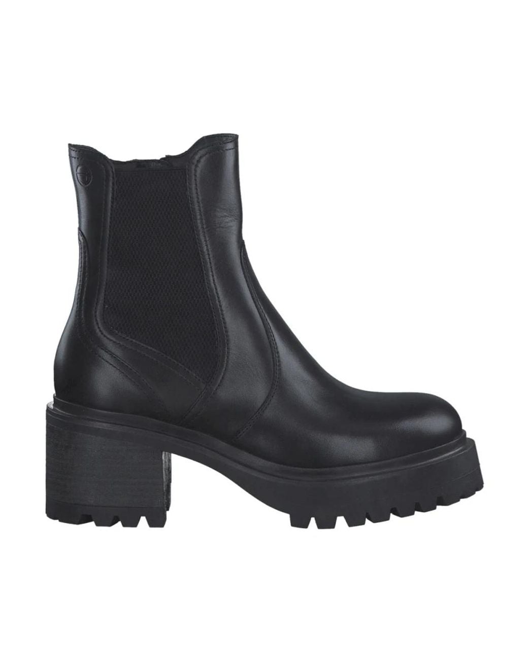 Tamaris Black Chelsea Boots