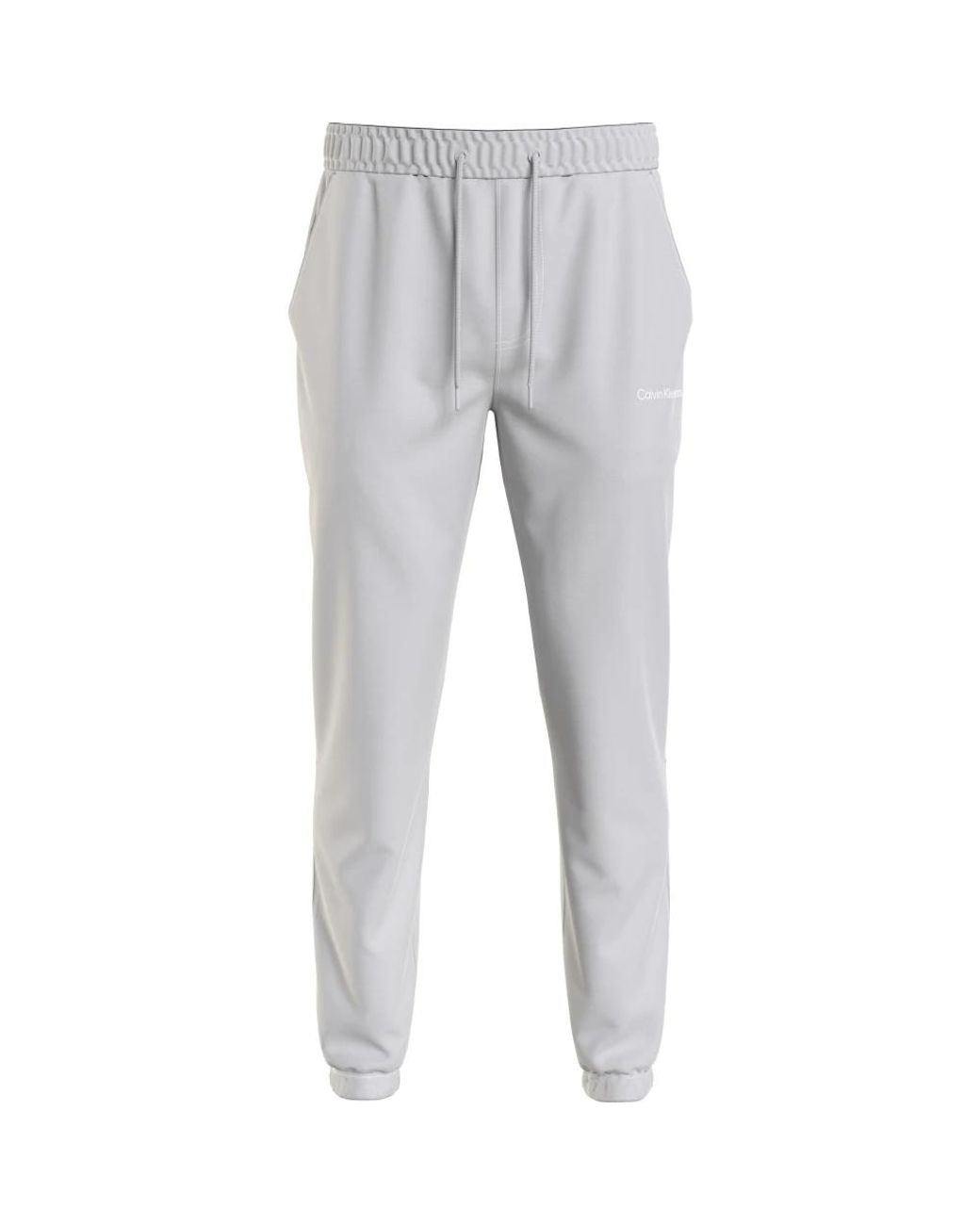 Calvin Klein Broeken ,Grijs ,Katoen Grijze Katoenen Broek in het Gray voor heren