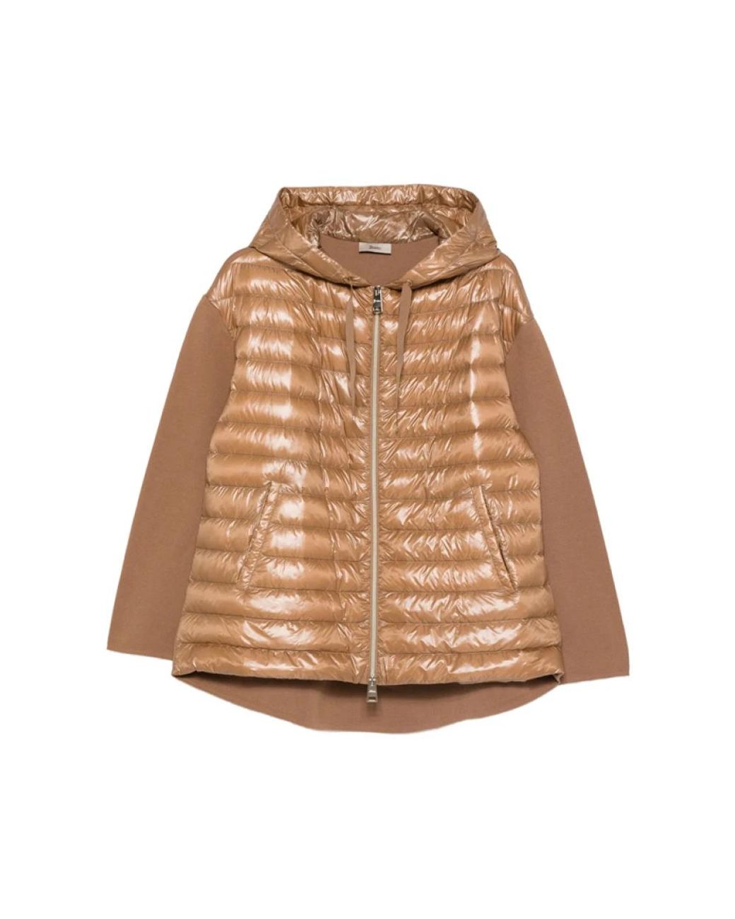 Herno Brown Kapuzen-Steppjacke