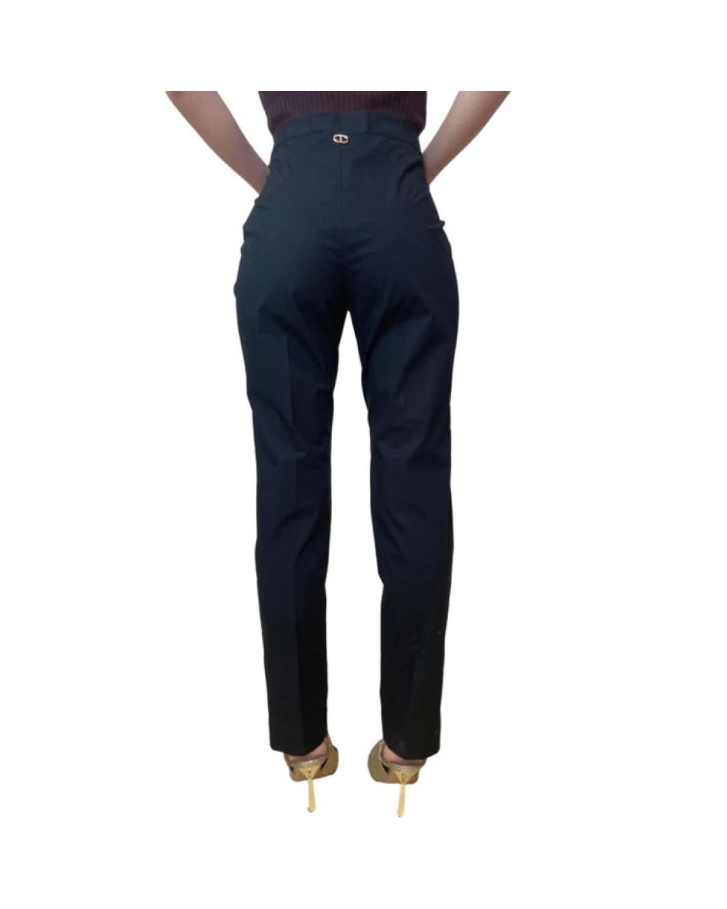 Twinset Black Straight Trousers